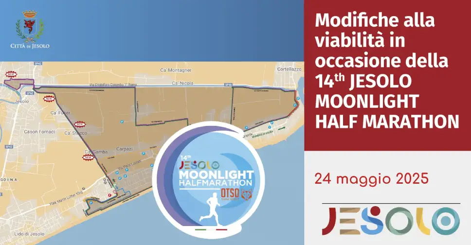 Immagine di half marathon strillo modifiche viabilita