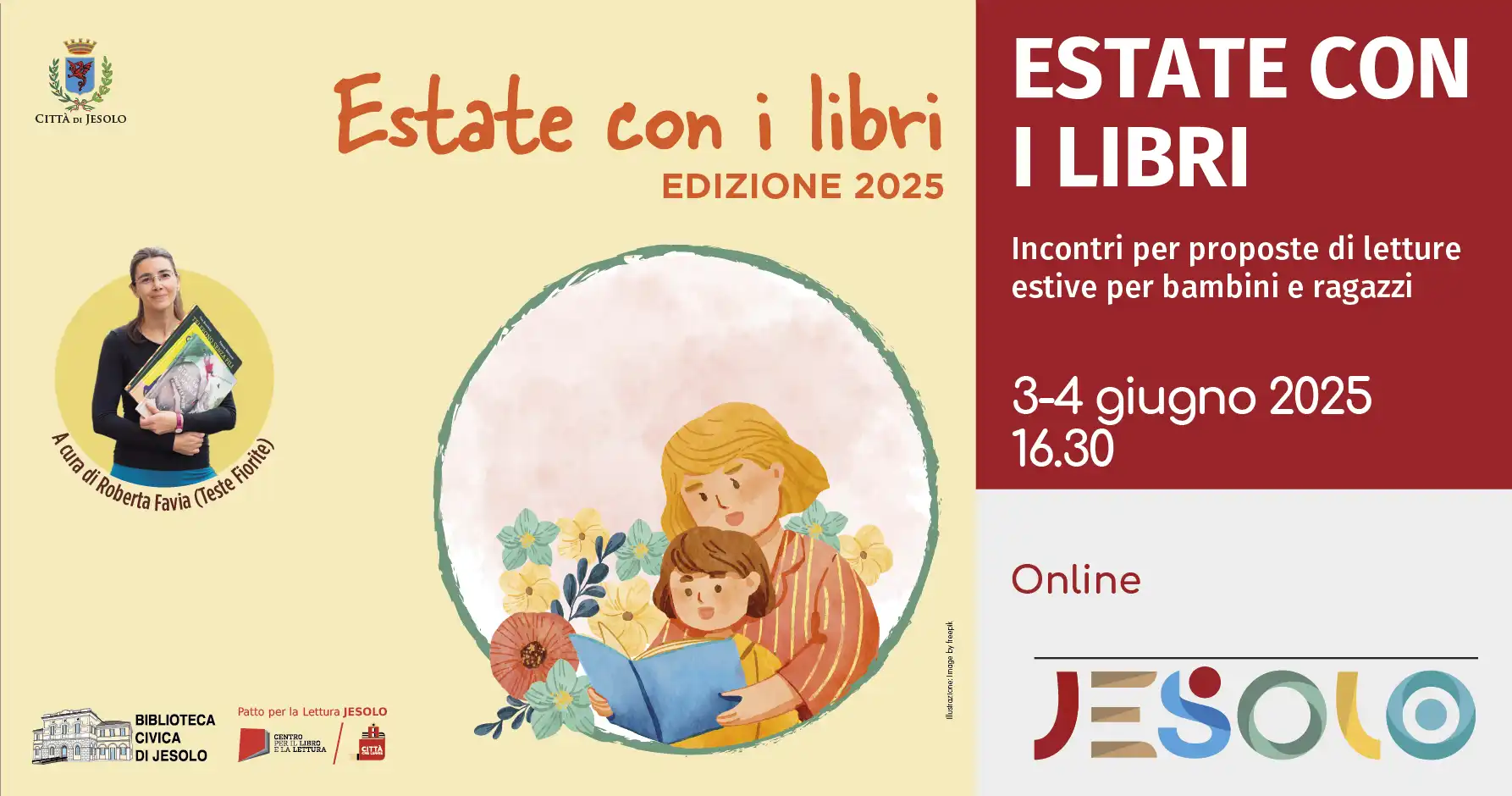 Immagine di strillo estate con i libri