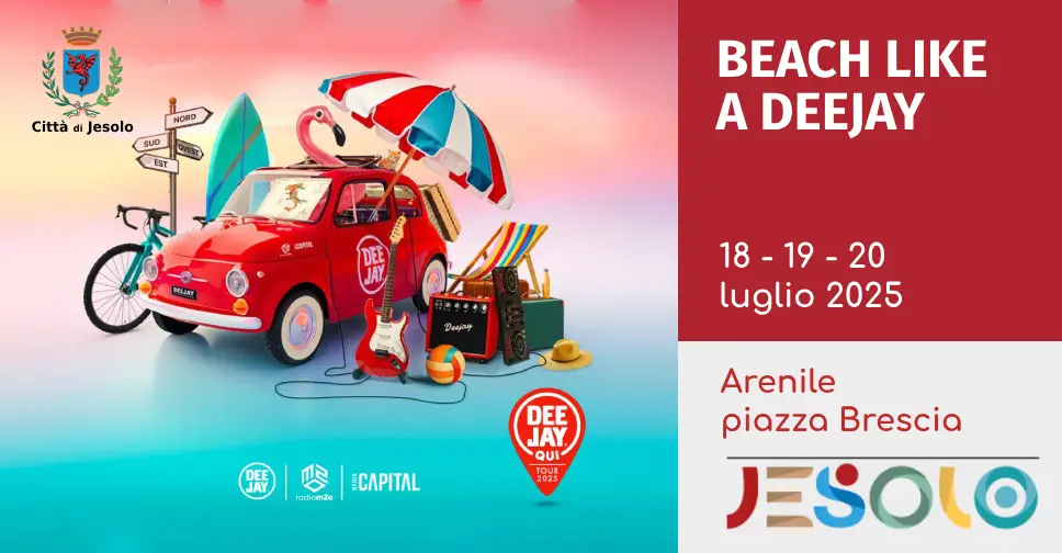 Immagine di Beach like a deejay 2025 strillo