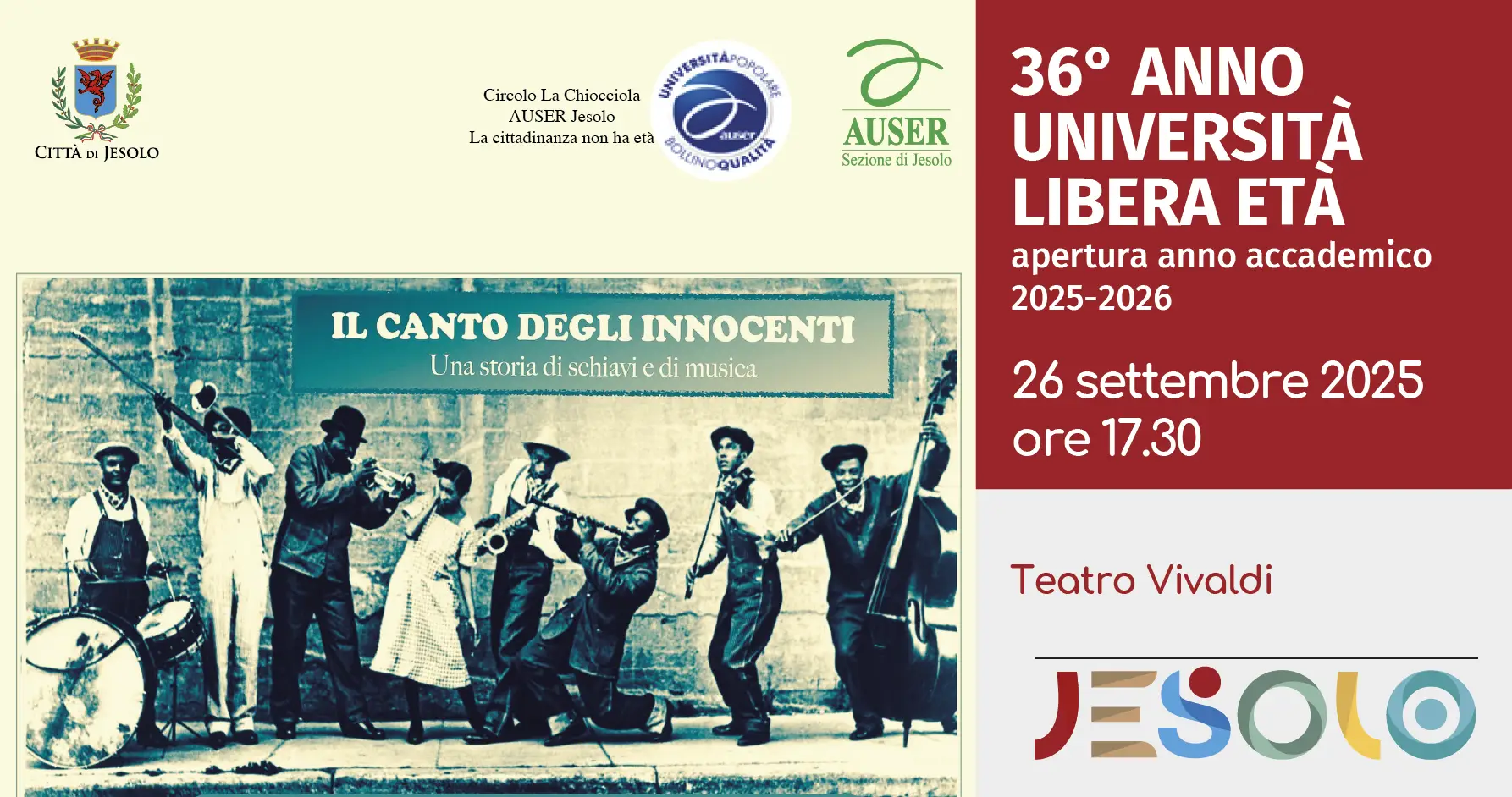 Immagine di Il canto degli innocenti – Apertura anno accademico Università libera età 2025-26