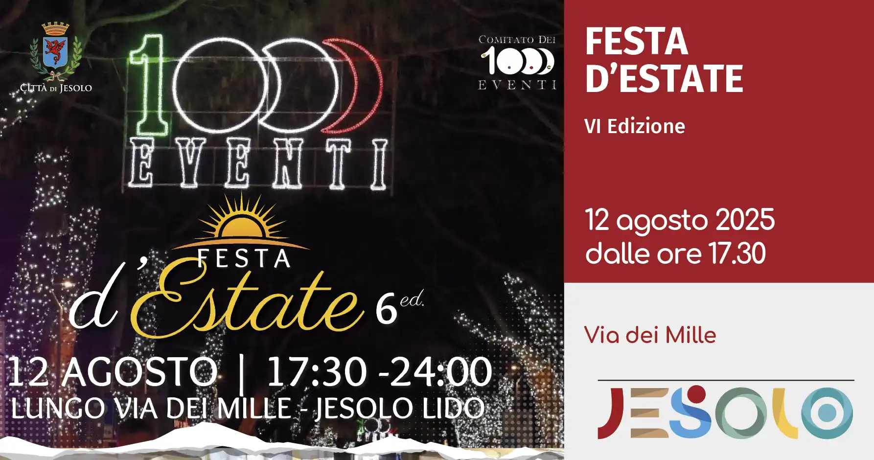 Immagine di strillo festa d’estate 2025