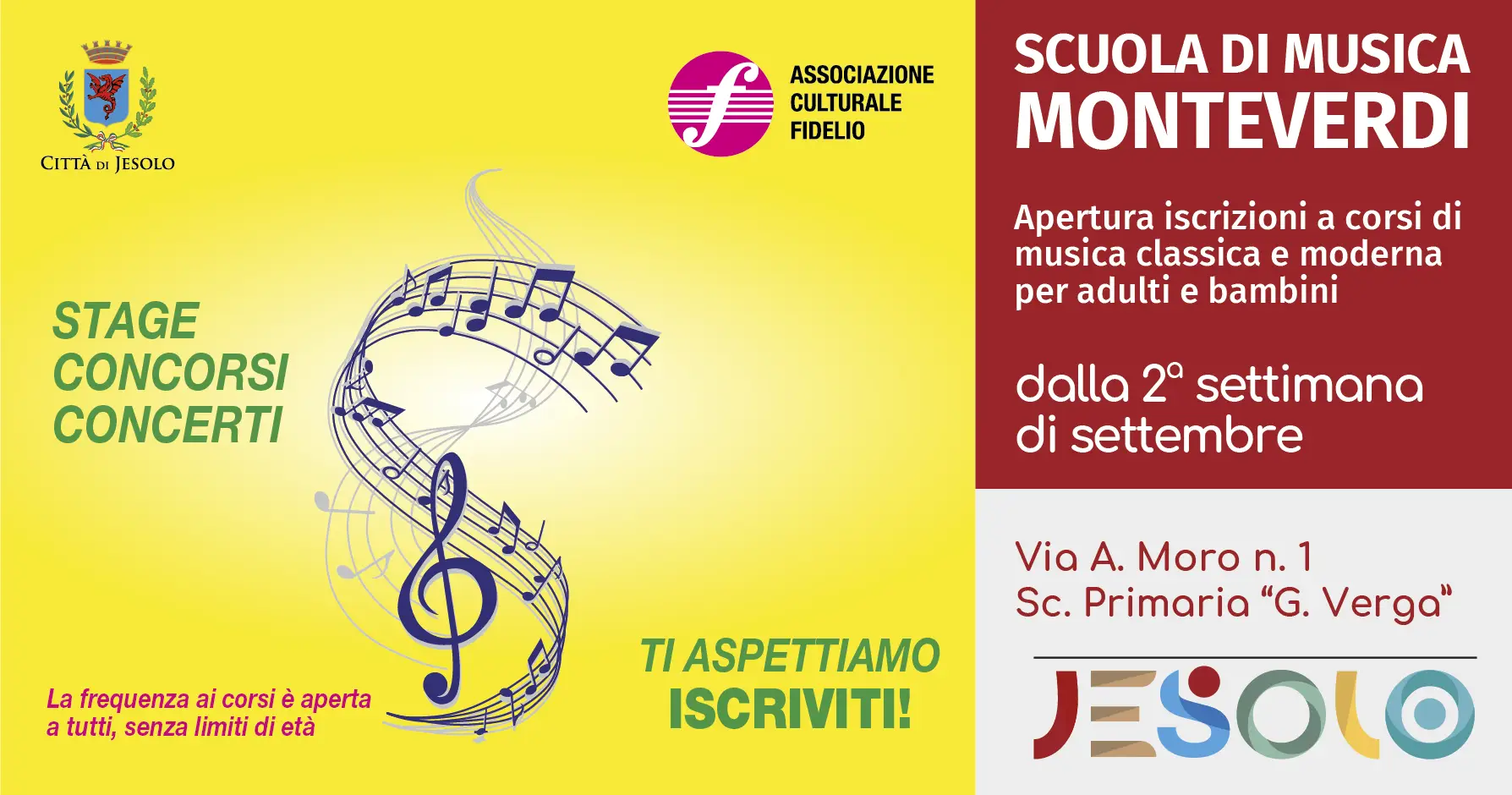 Immagine di strillo scuola di musica Monteverdi