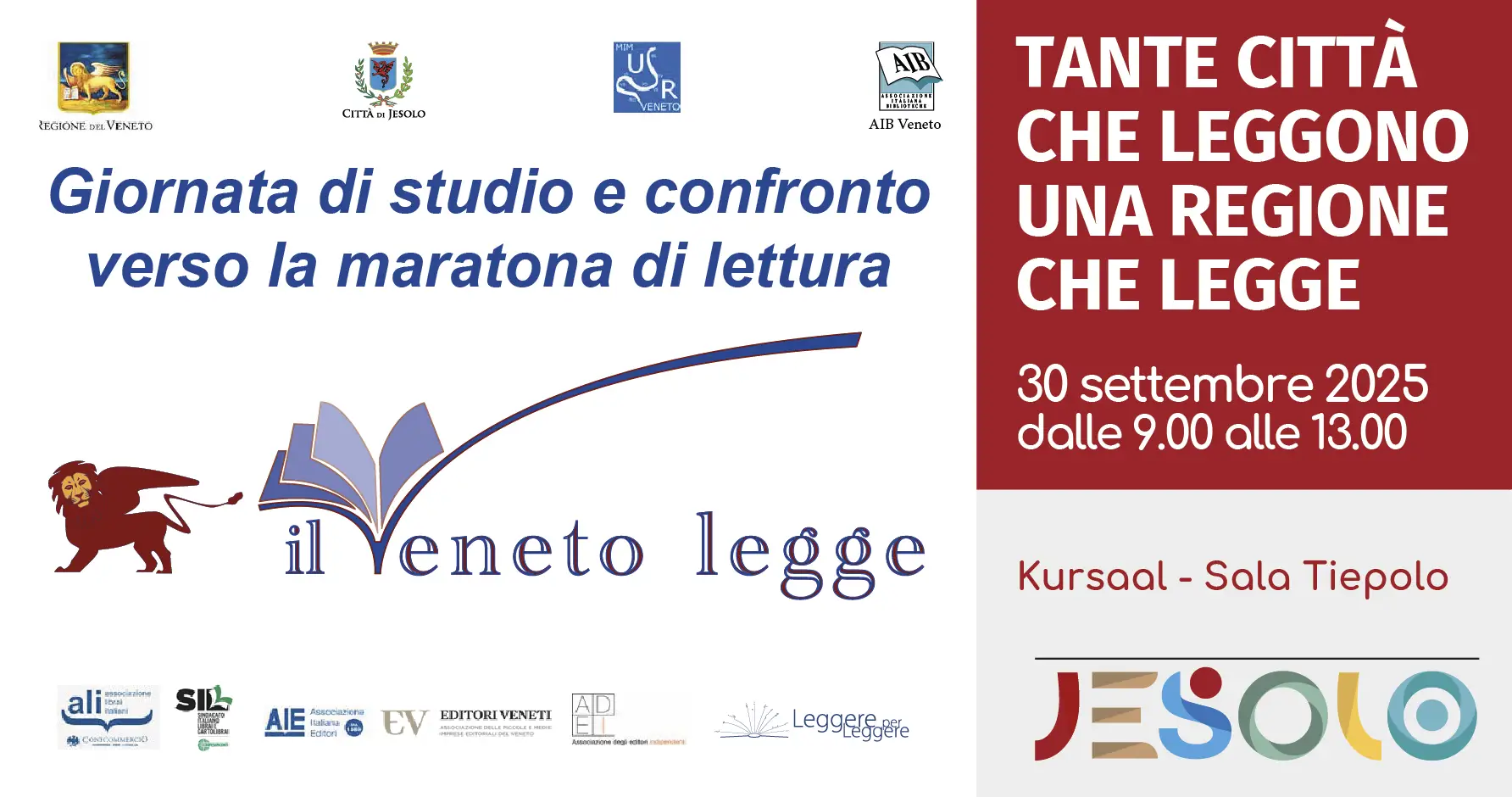 Immagine di strillo Tante città che leggono, una regione che legge