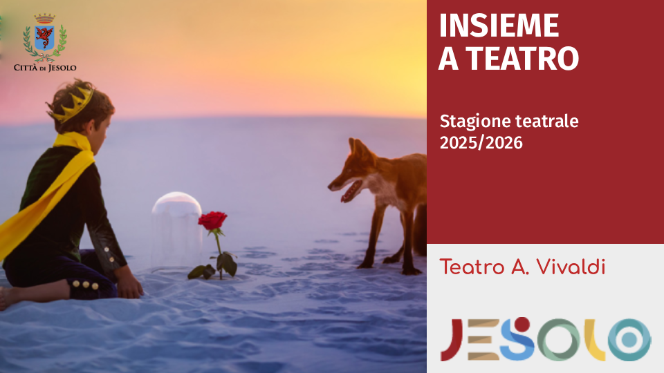 Immagine di insieme a teatro – strillo
