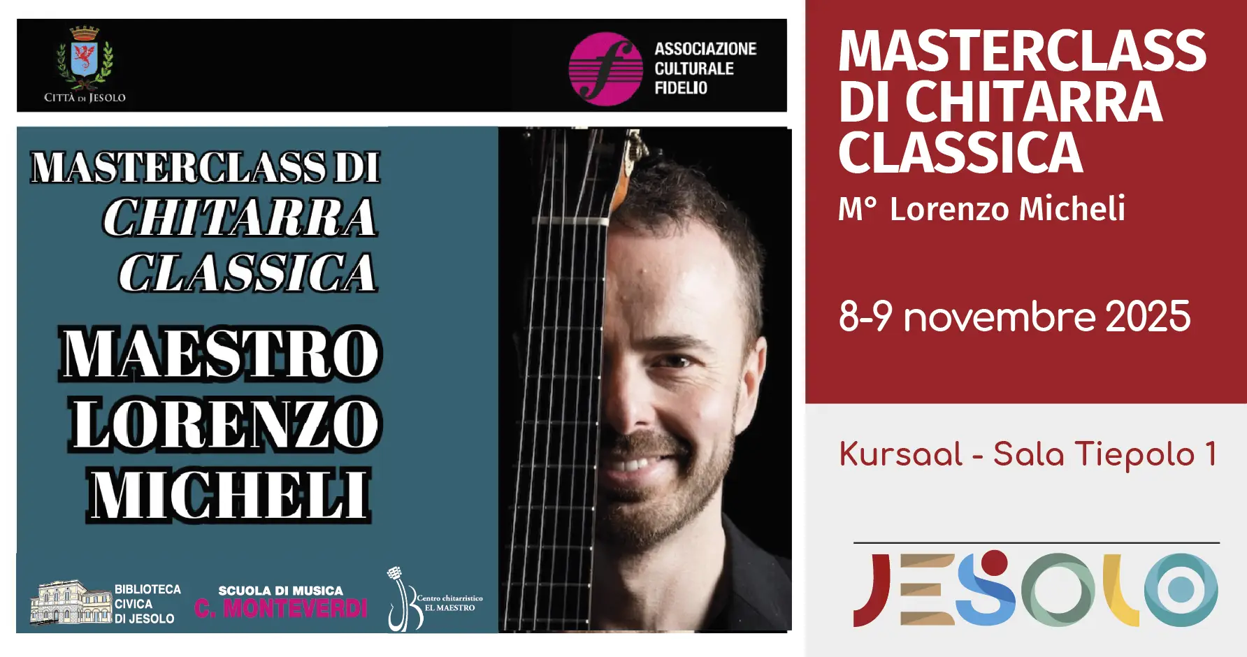 Immagine di strillo Masterclass di chitarra con il Maestro Lorenzo Micheli