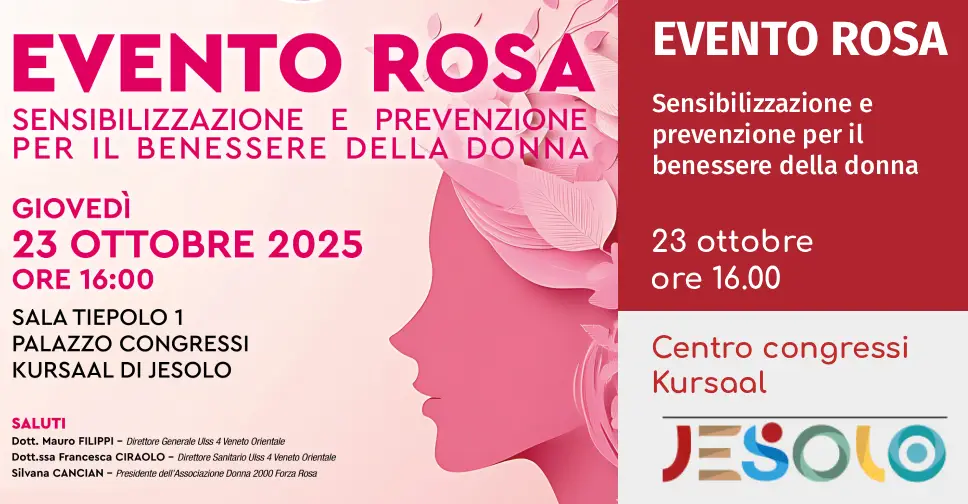Immagine di strillo evento rosa