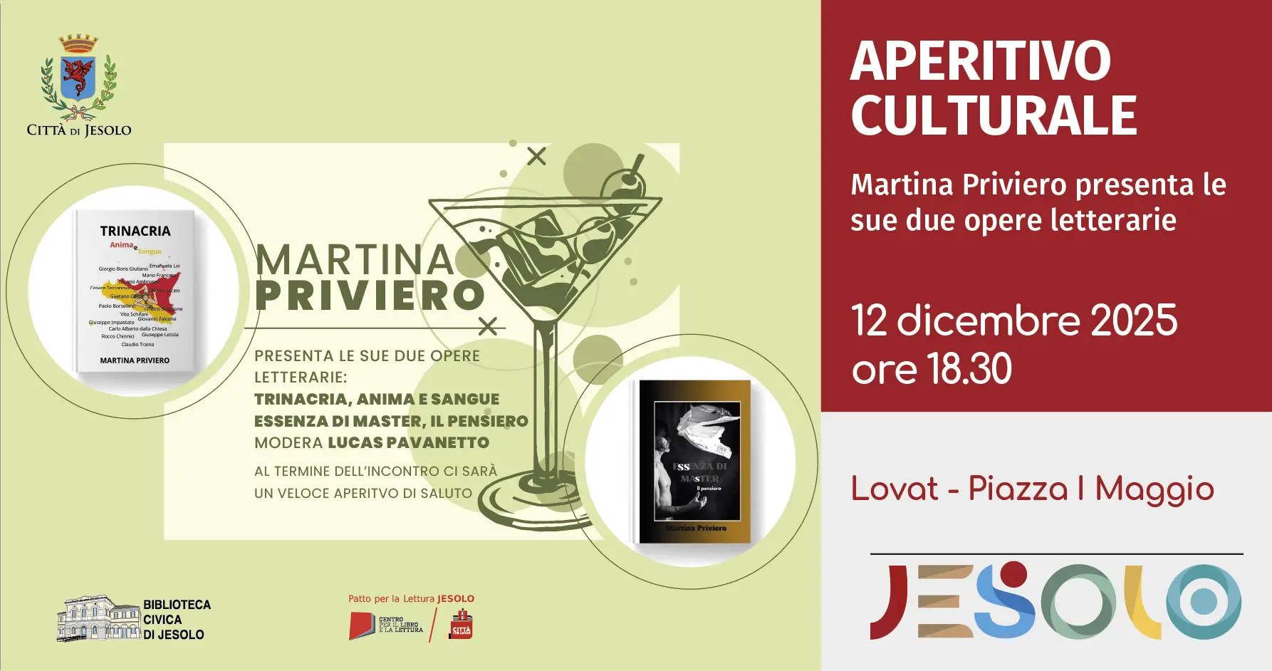 Immagine di strillo aperitivo culturale