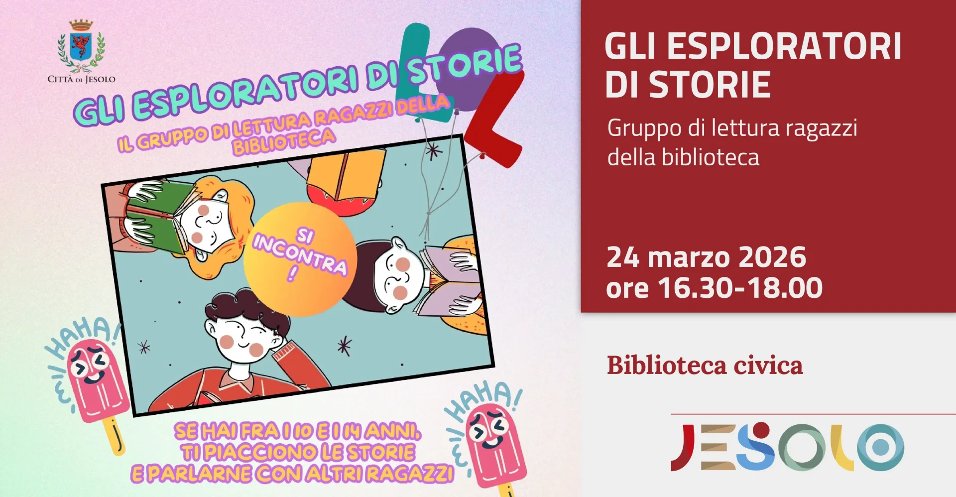 Immagine di strillo GRUPPO LETTURA RAGAZZI MARZO