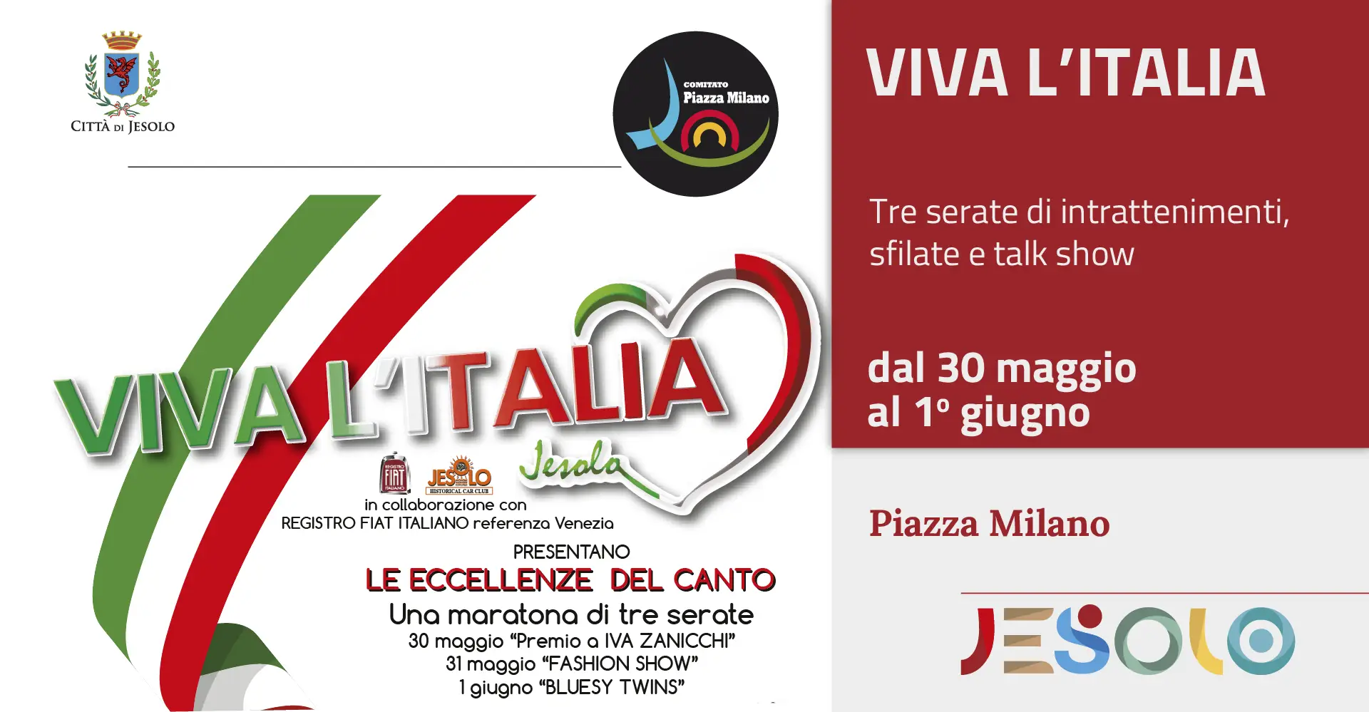 Immagine di strillo Viva l’Italia 2026